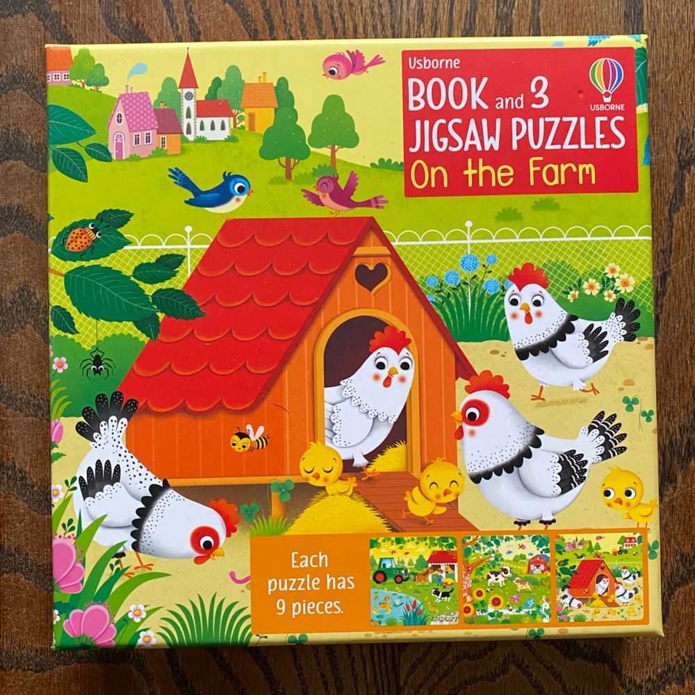 Usborne - Farm Jigsaw Puzzles and Book